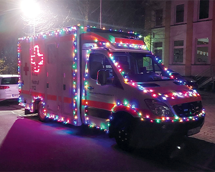 Ein Lichtermeer am Laternenumzug