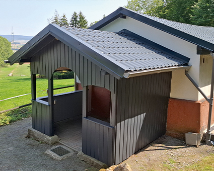 DRK Hütte im Wandel